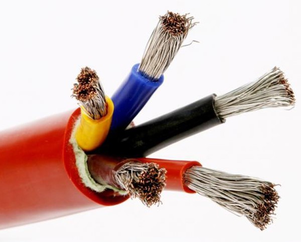 Kunaflame消防耐熱電纜材料結構與耐火絕緣層示意圖